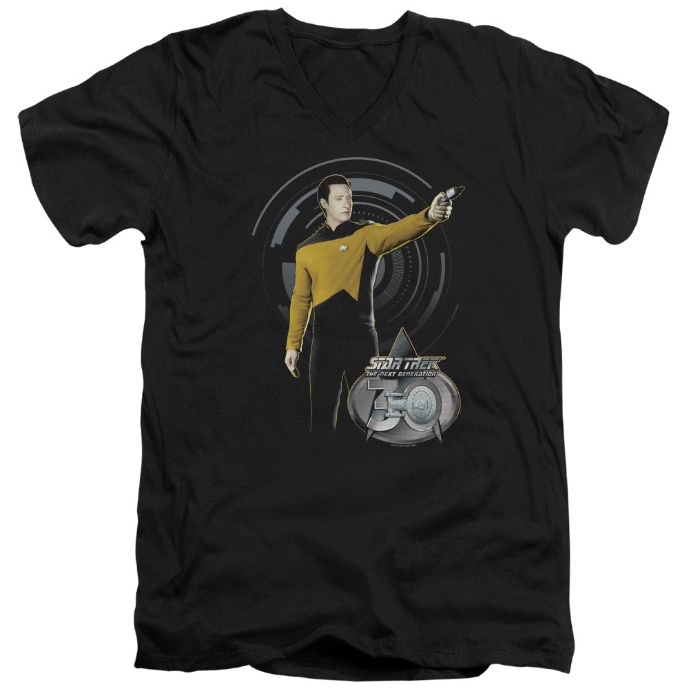 Star Trek Data 30 V-Neck T-Shirt