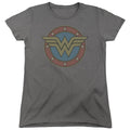 Wonder Woman WW Vintage Emblem Womens T-Shirt