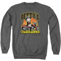 Betty Boop Betty's Motorcycles Charcoal Crewneck Sweatshirt
