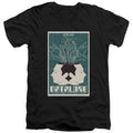 Star Trek Datalore Black V-Neck T-Shirt