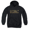 U.S. Marine Corps Camo Fill Black Youth Hoodie