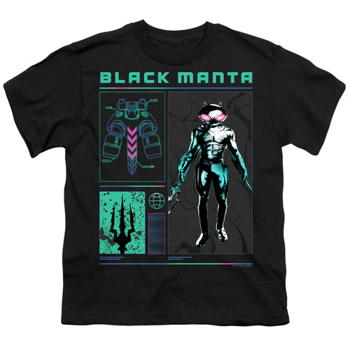 Aquaman Black Manta Stats Youth/Toddler T-Shirt