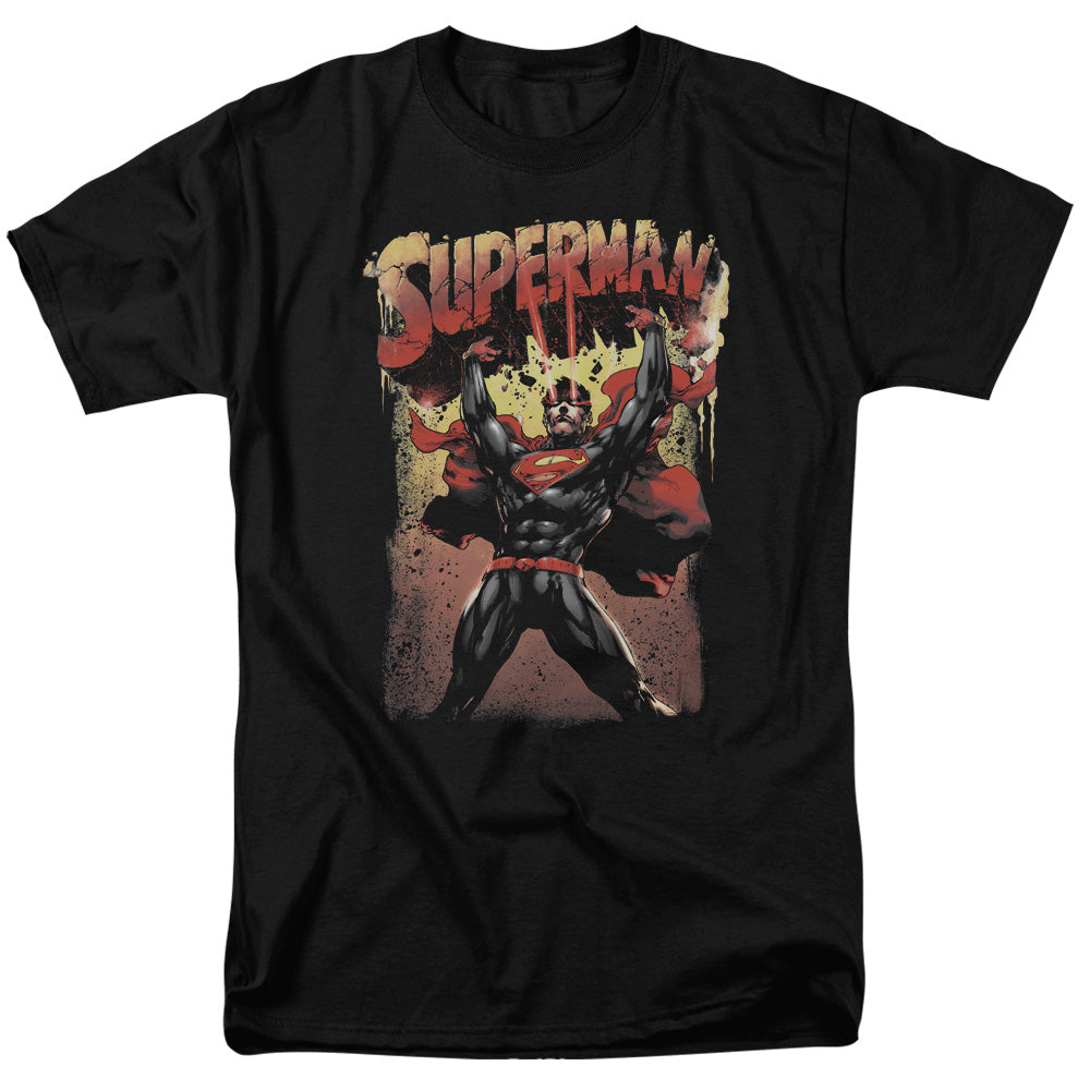 Superman Lift Up Black T-Shirt