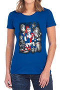 Batman Bad Gals Bw Womens T-Shirt