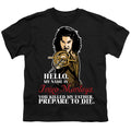 The Princess Bride Hello Black Youth/Toddler T-Shirt