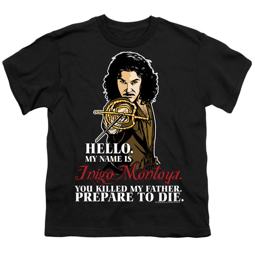 The Princess Bride Hello Black Youth/Toddler T-Shirt