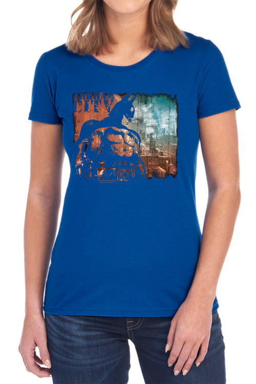 Batman City Knockout Womens T-Shirt