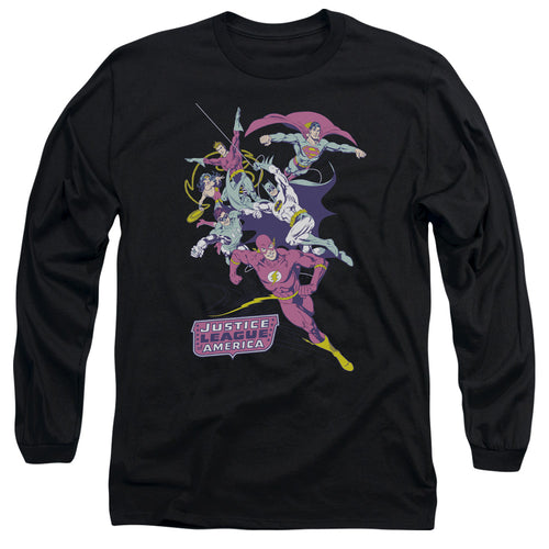 Justice League Colorful League Long Sleeve T-Shirt
