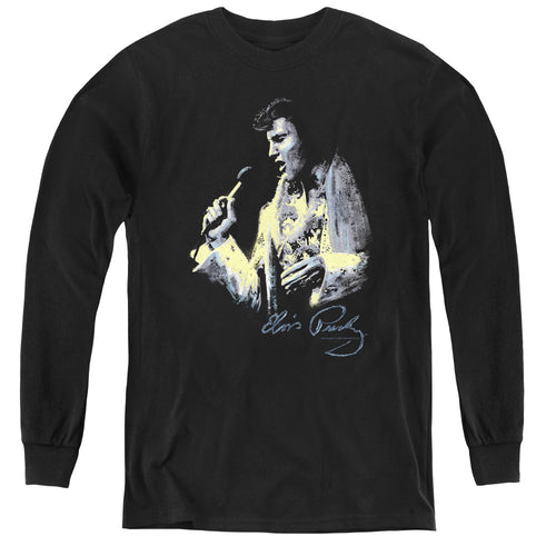 Elvis Presley Painted King Youth Long Sleeve T-Shirt
