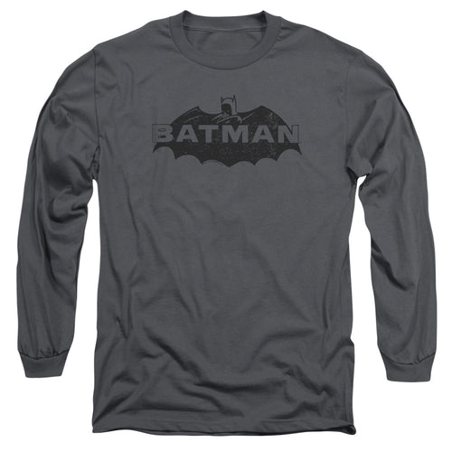 Batman Newsprint Logo Long Sleeve T-Shirt