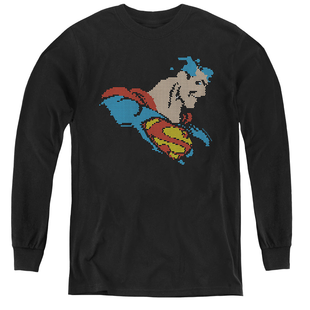 DC Comics Lite Brite Superman Youth Long Sleeve T-Shirt