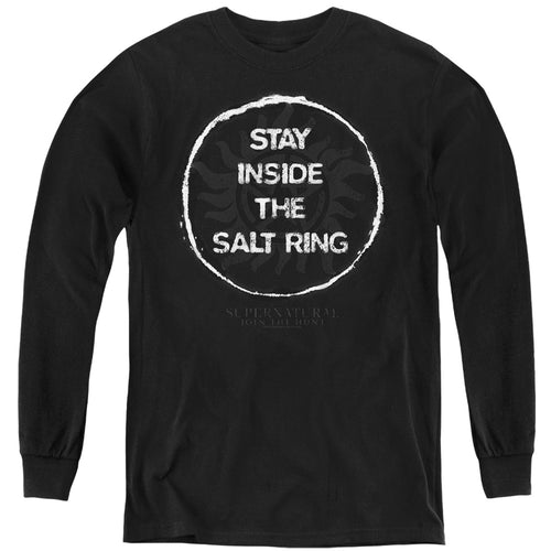 Supernatural Stay Inside the Salt Ring Youth Long Sleeve T-Shirt