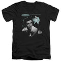 Elvis Presley Teal Portrait V-Neck T-Shirt