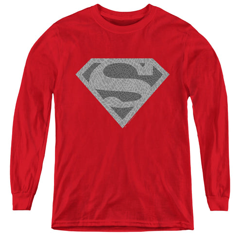 Superman Elephant Shield Youth Long Sleeve T-Shirt