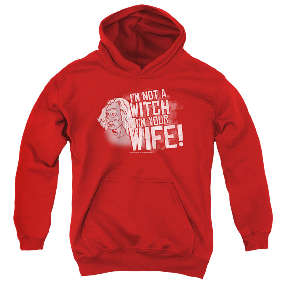 The Princess Bride Not a Witch Red Youth Hoodie