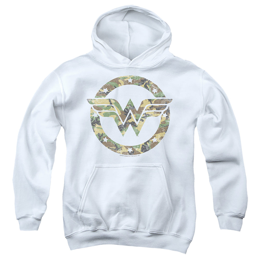 Wonder Woman Camo Logo Youth Hoodie
