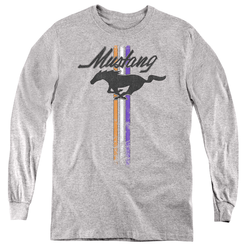 Ford Mustang Stripes Youth Long Sleeve T-Shirt