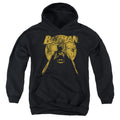 Batman Nightfall on Black Youth Hoodie