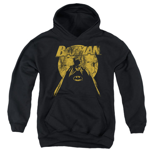Batman Nightfall on Black Youth Hoodie