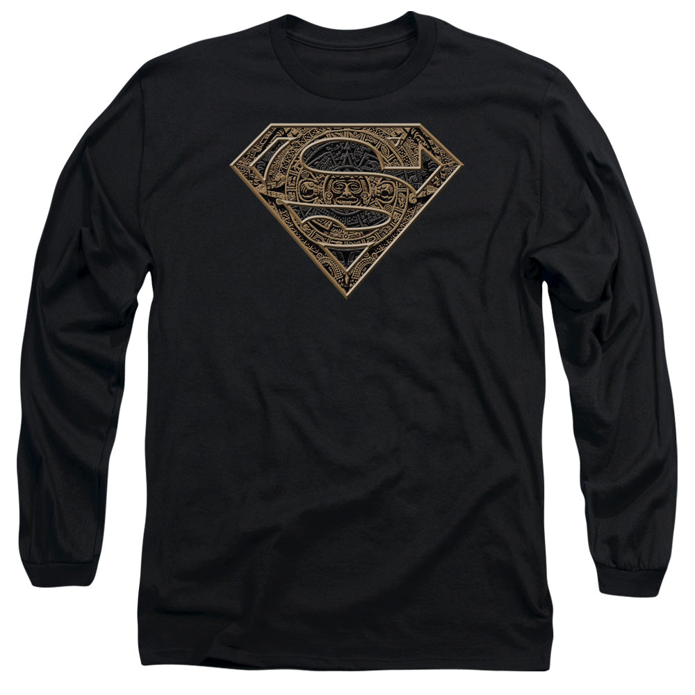 Superman Aztec Shield Long Sleeve T-Shirt