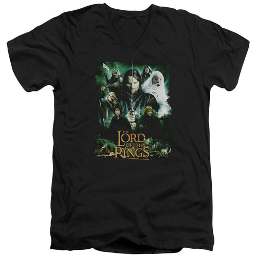 Lord of the Rings Hero Group V-Neck T-Shirt