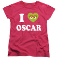 Sesame Street I Heart Oscar Womens T-Shirt
