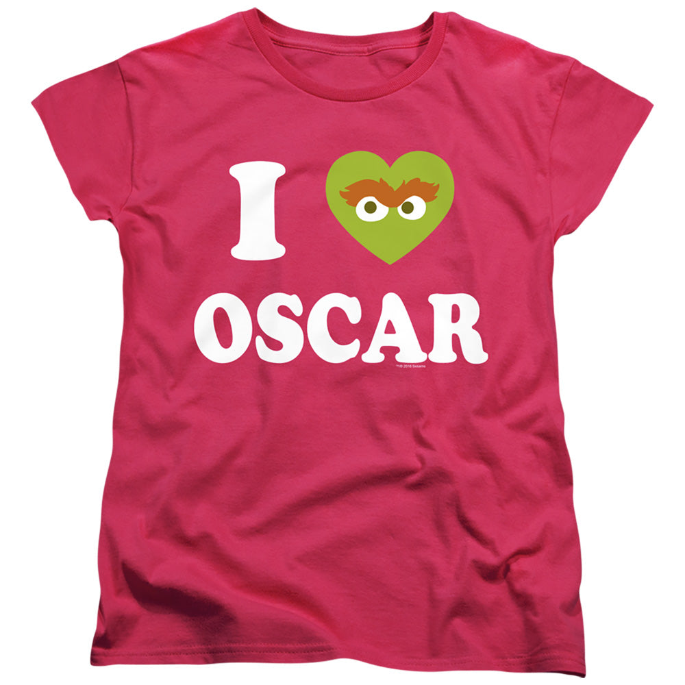Sesame Street I Heart Oscar Womens T-Shirt
