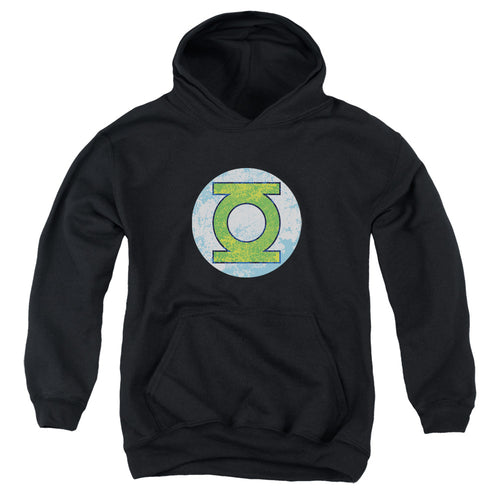 DC Comics Gl Neon Distress Logo Youth Hoodie