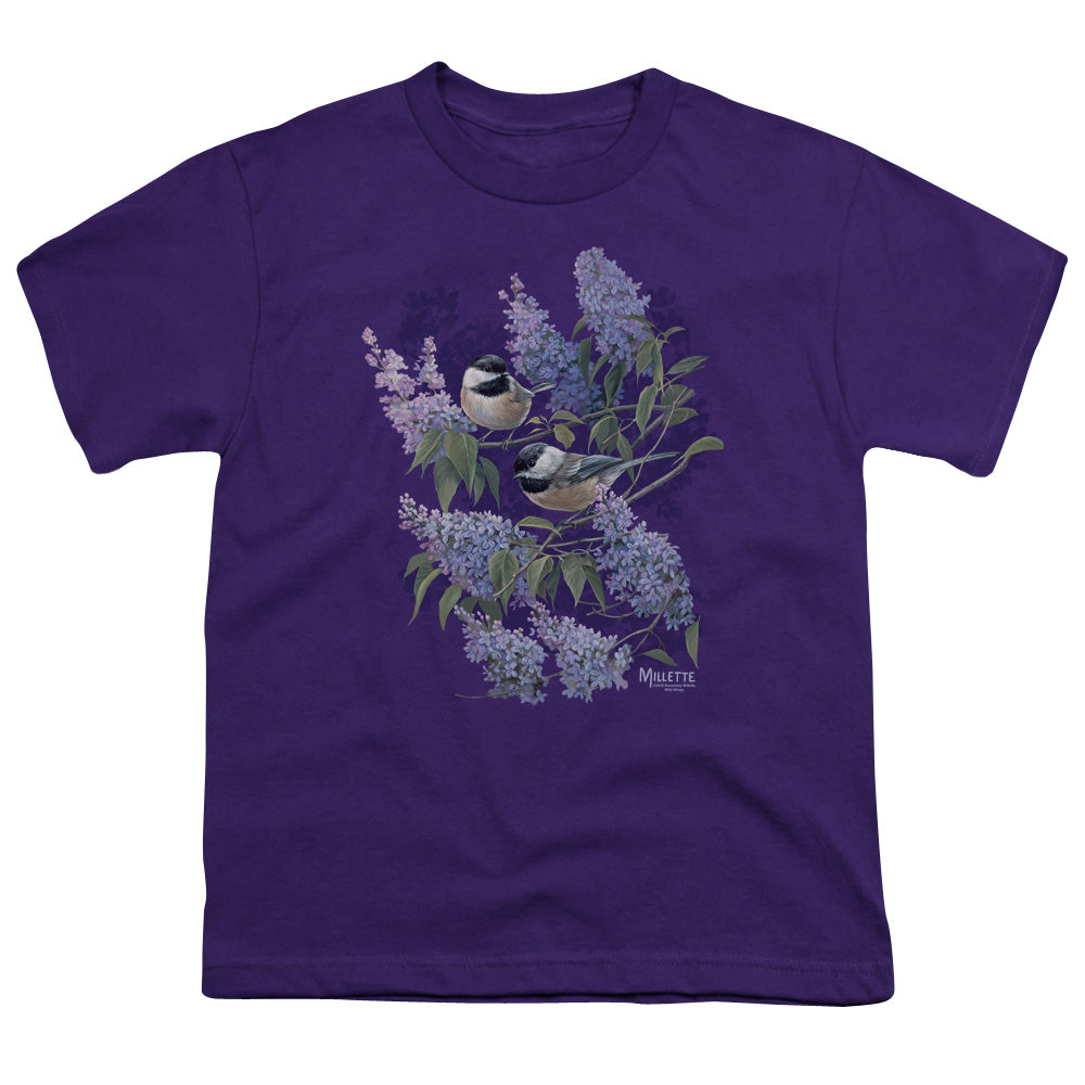 Wild Wings Chickadees and Lilacs Youth/Toddler T-Shirt