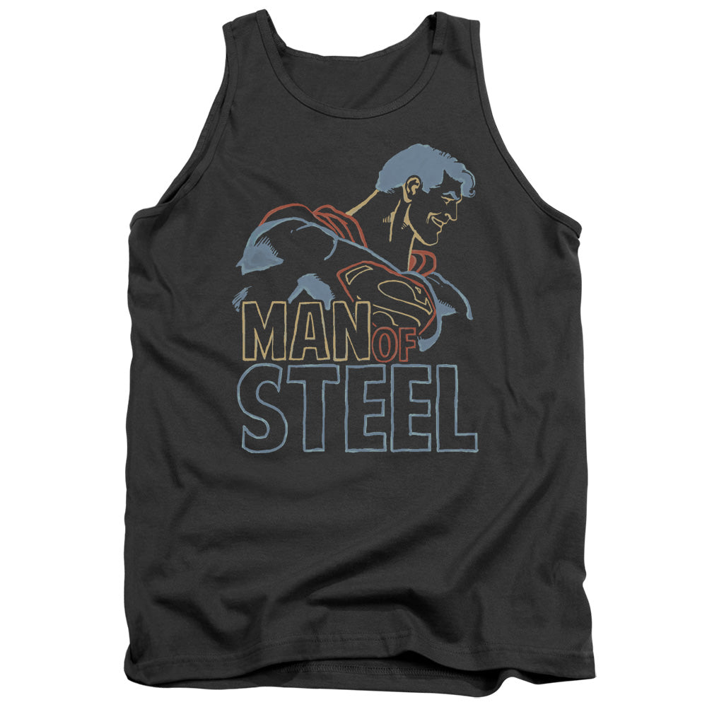 Superman Colored Lines Tank Top