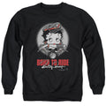 Betty Boop Born to Ride Crewneck Sweatshirt