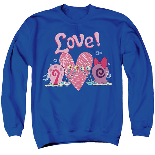 Spongebob Squarepants Valentine's Love with Gary and Snellie Crewneck Sweatshirt