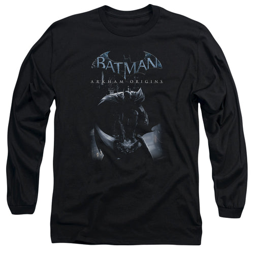 Batman Perched Cat Long Sleeve T-Shirt
