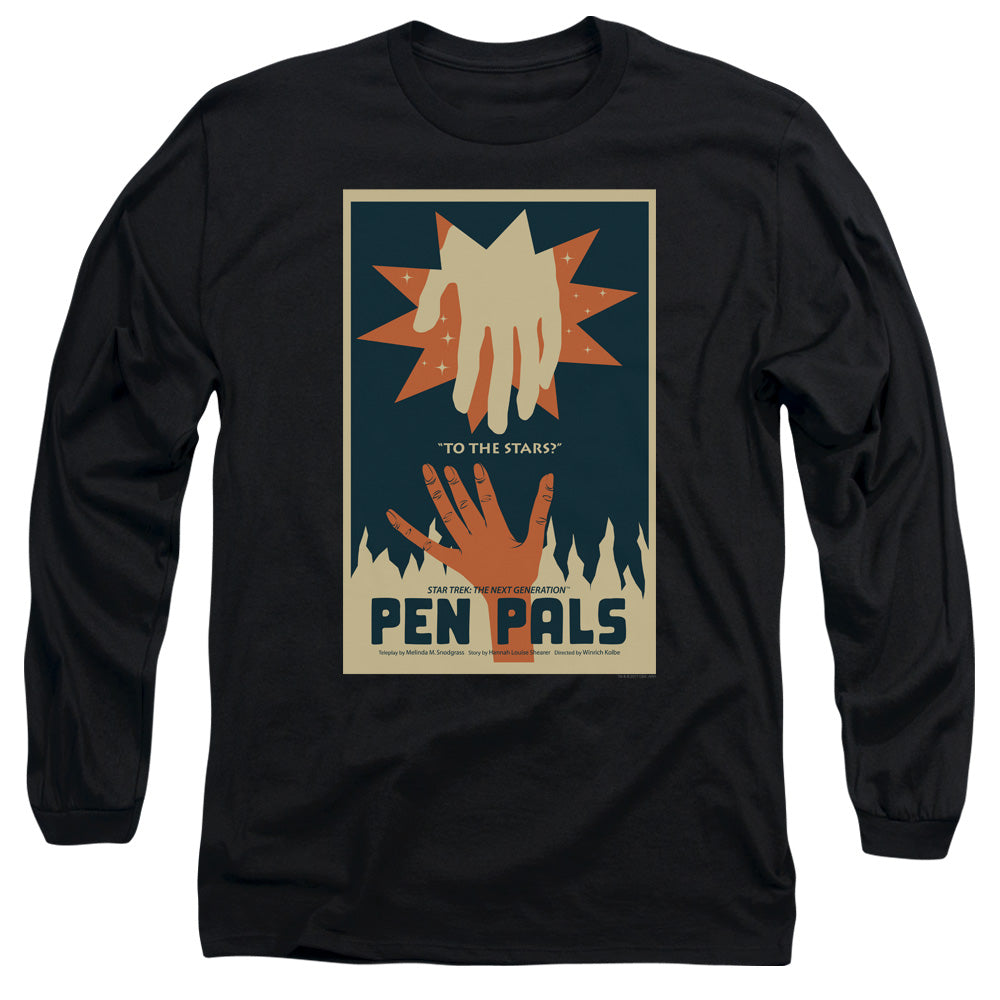Star Trek Pen Pals Black Long Sleeve T-Shirt
