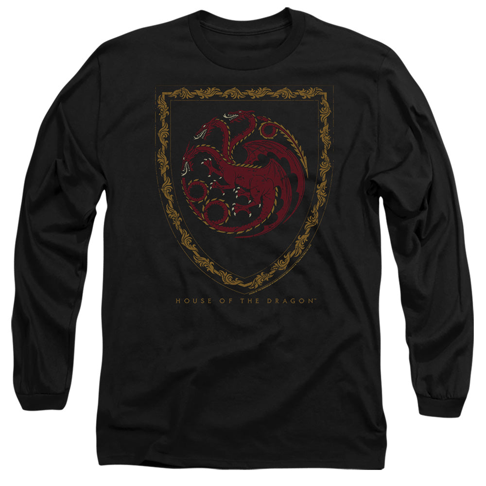 House of the Dragon Dragon Shield Vintage Dark Long Sleeve T-Shirt