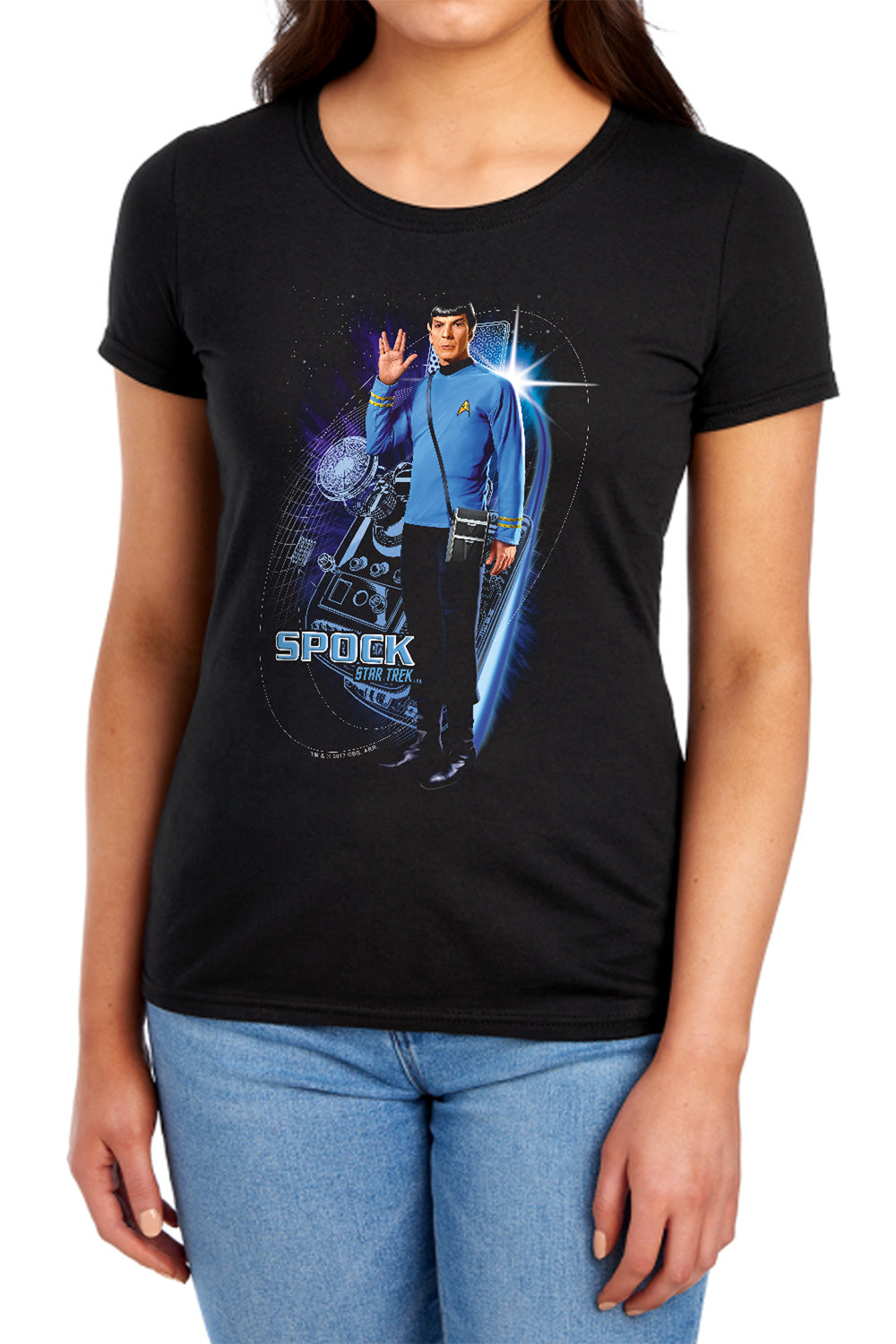 Star Trek Galactic Spock Womens T-Shirt