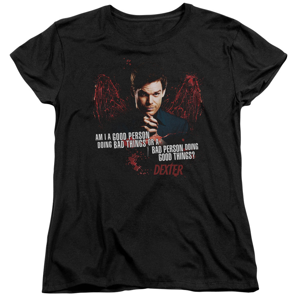 Dexter Good Bad Womens T-Shirt