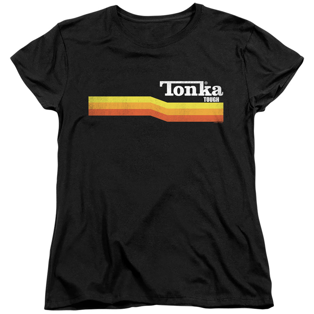Tonka Retro Stripes Womens T-Shirt