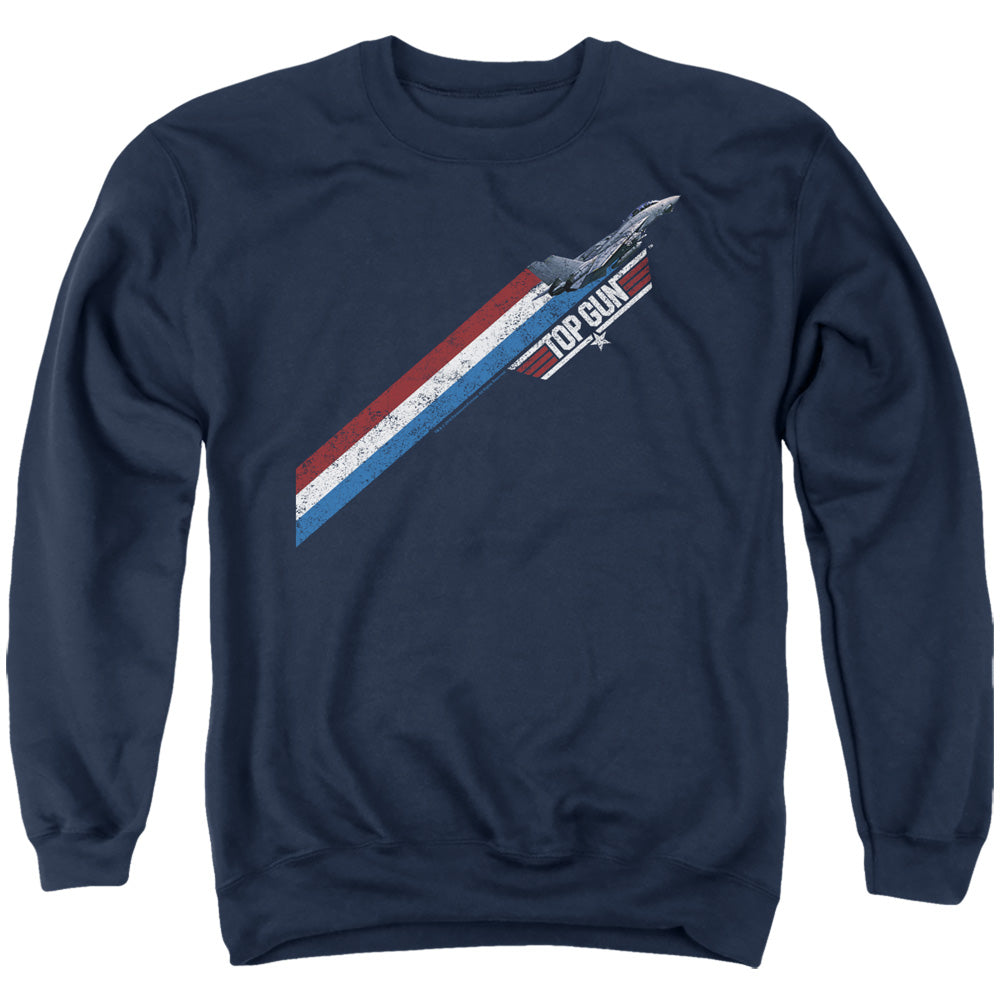 Top Gun Diagonal Stripes Crewneck Sweatshirt