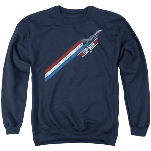 Top Gun Diagonal Stripes Crewneck Sweatshirt