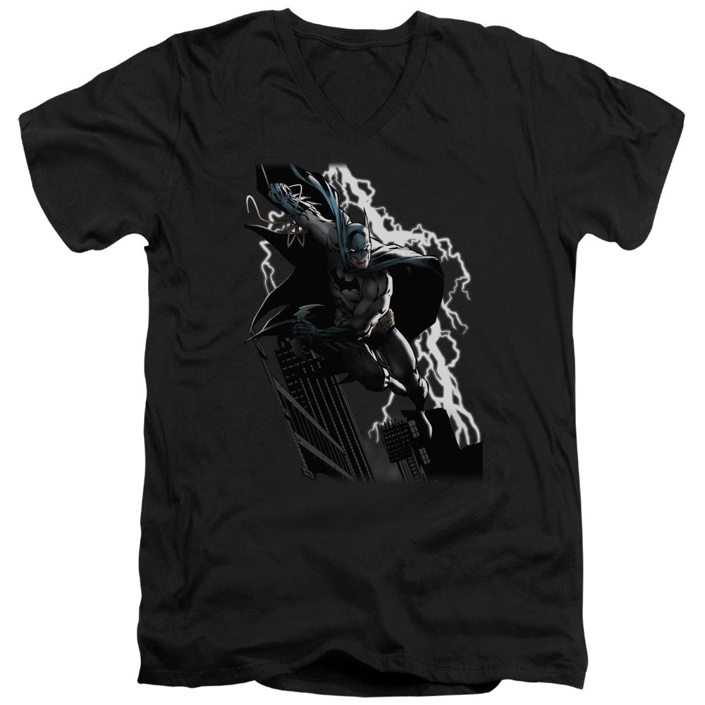 Justice League Lighting Crashes V-Neck T-Shirt