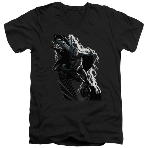 Justice League Lighting Crashes V-Neck T-Shirt
