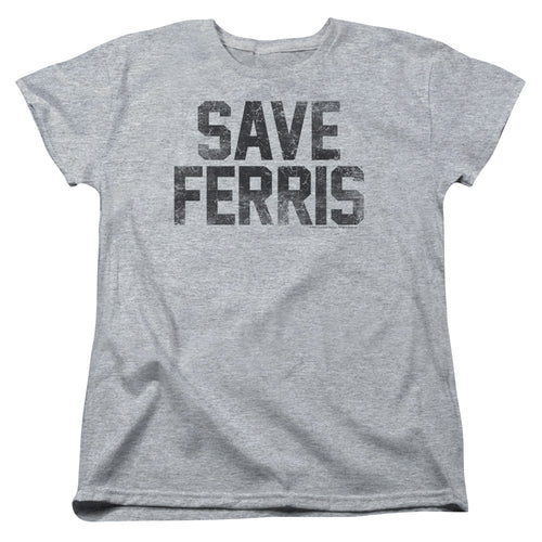 Ferris Bueller's Day Off Save Ferris Womens T-Shirt