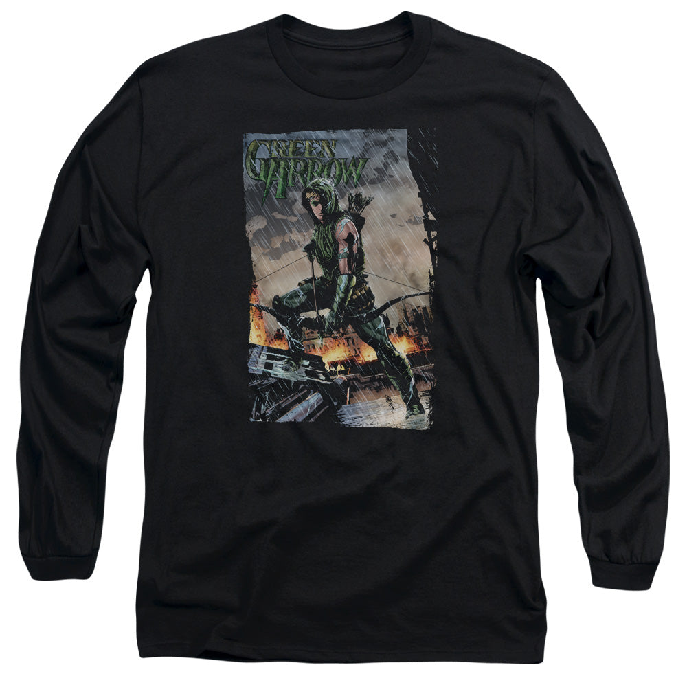 Justice League Fire And Rain Long Sleeve T-Shirt