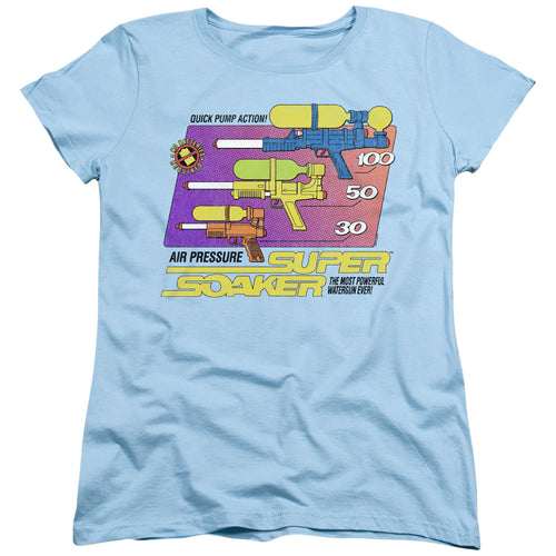 Super Soaker Original Soaker Light Blue Womens T-Shirt