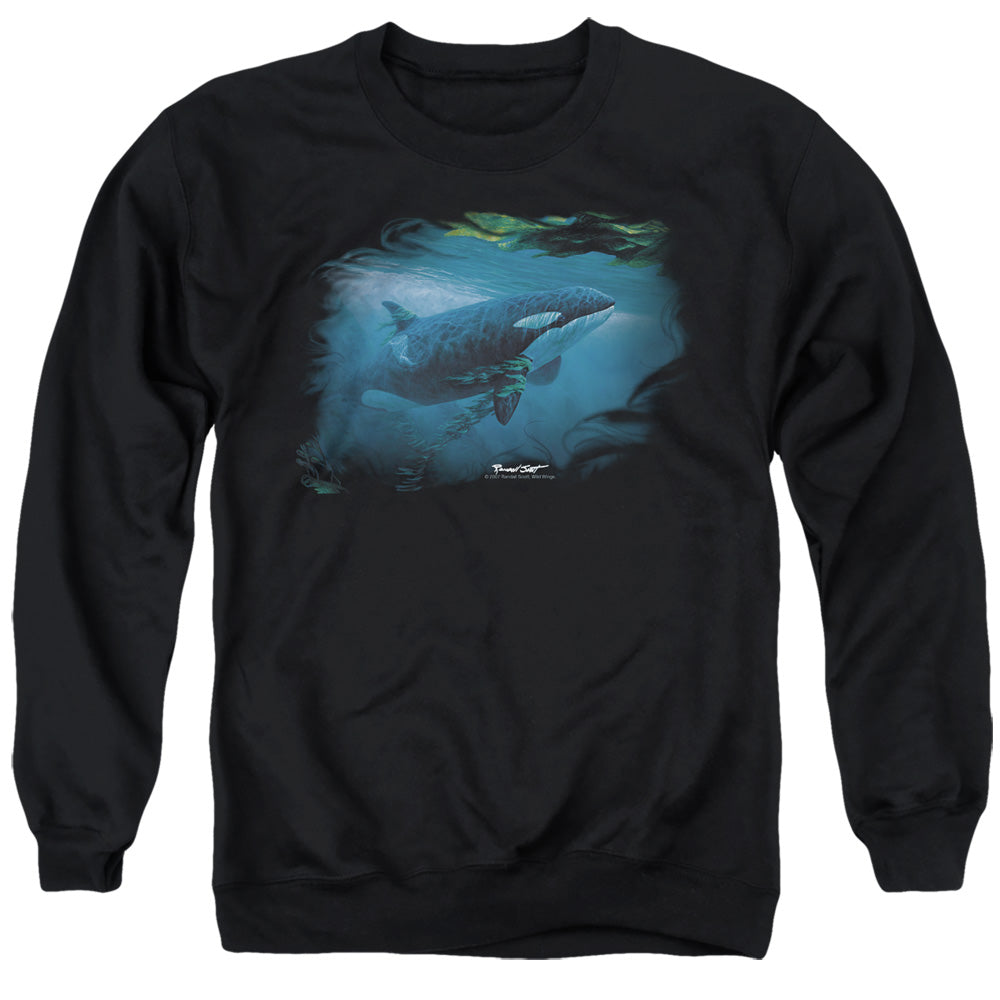 Wild Wings Pursuit Through the Kelp Orca Crewneck Sweatshirt