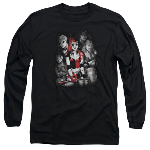 Batman Bad Gals Bw Long Sleeve T-Shirt