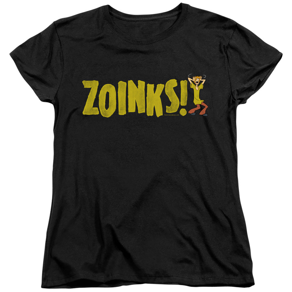 Scooby-Doo Zoinks Lettering Womens T-Shirt
