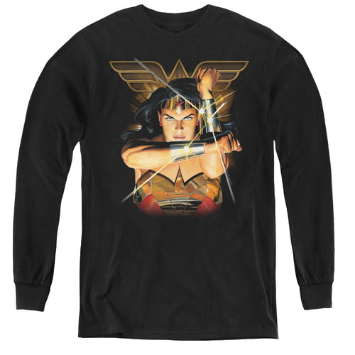 Justice League Deflection Youth Long Sleeve T-Shirt