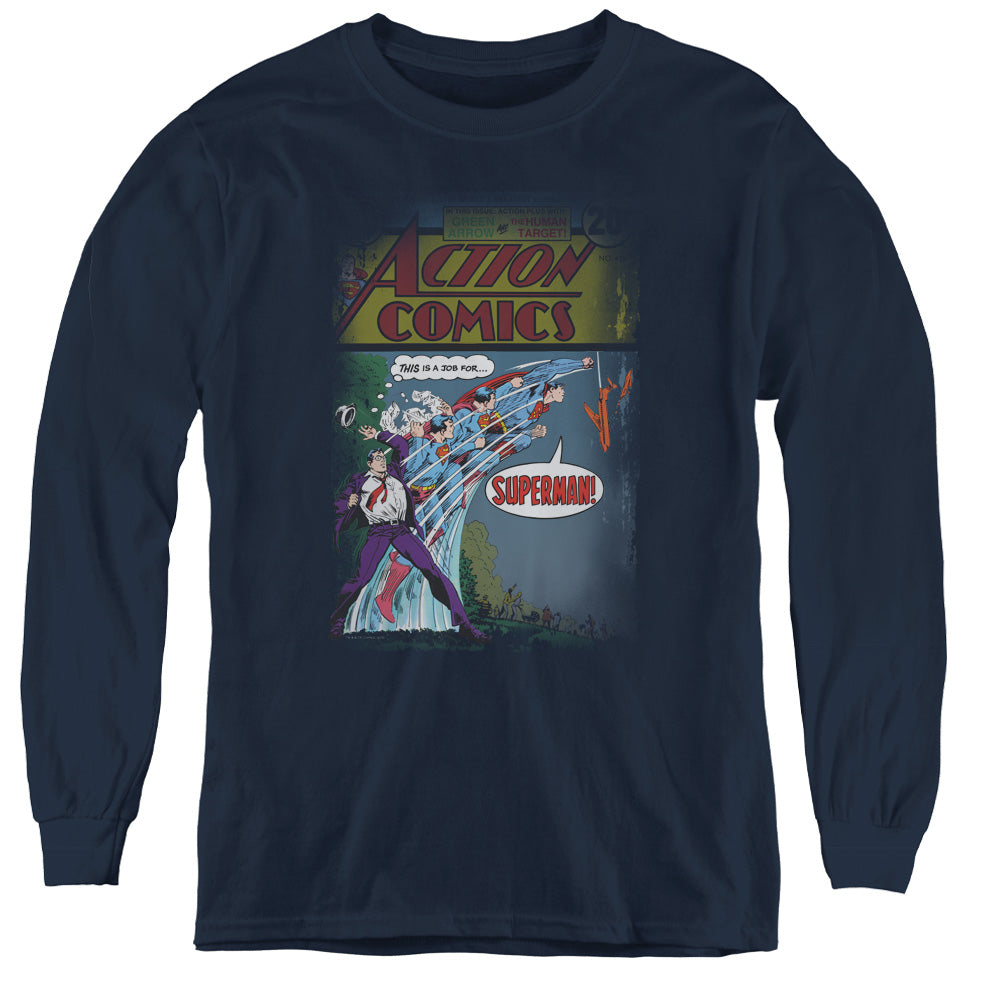 Superman Quick Change Youth Long Sleeve T-Shirt